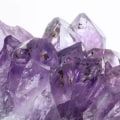 What does a clear and purple crystal mean?